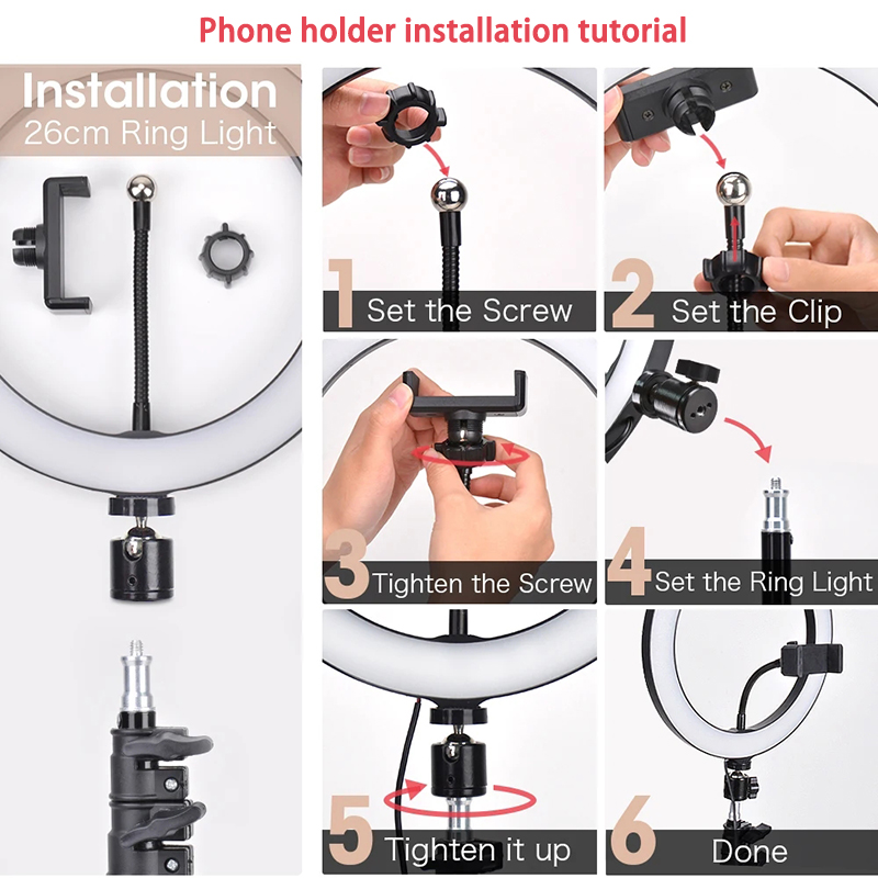 16/26/33cm Selfie Ring Licht F - Photography Lighting Description recensie en prijs