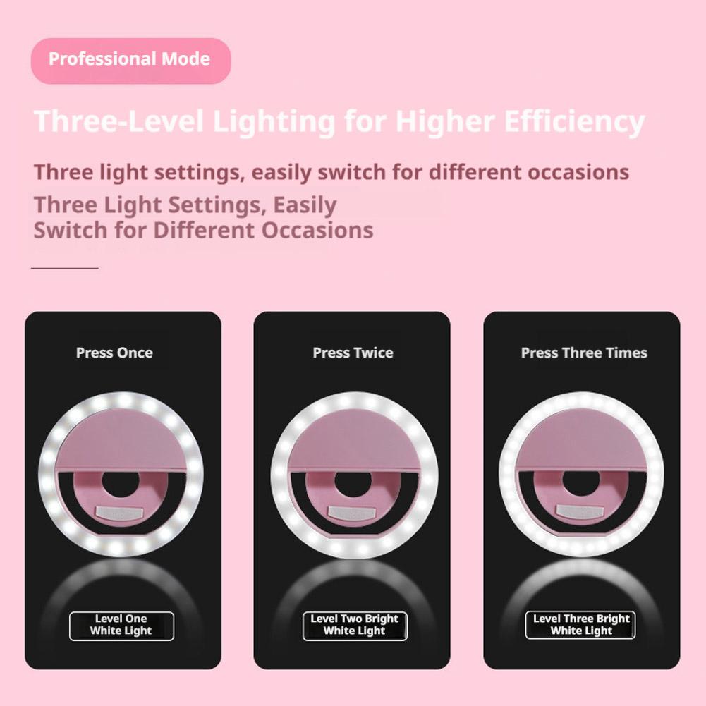 Clip-on selfie ringlamp, oplaa - Photography Lighting Description recensie en prijs