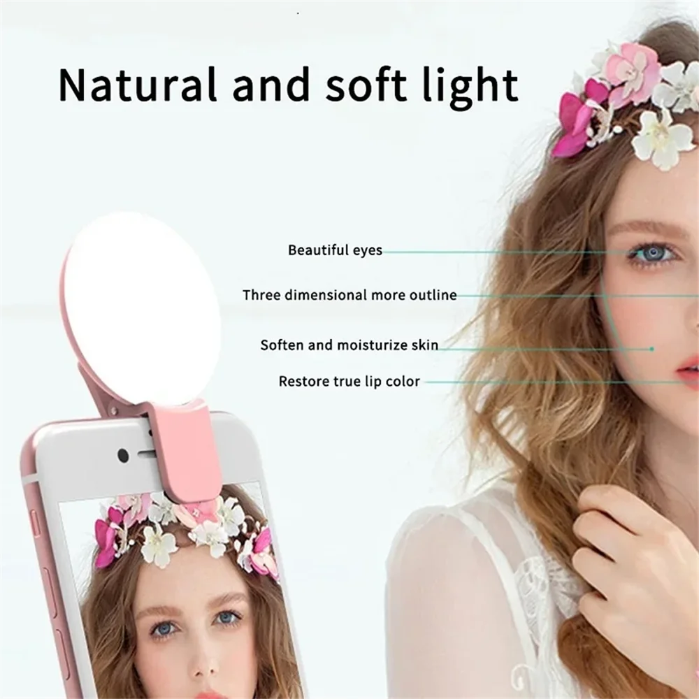Draagbare Mini Selfie Ringlamp - Photography Lighting Description recensie en prijs