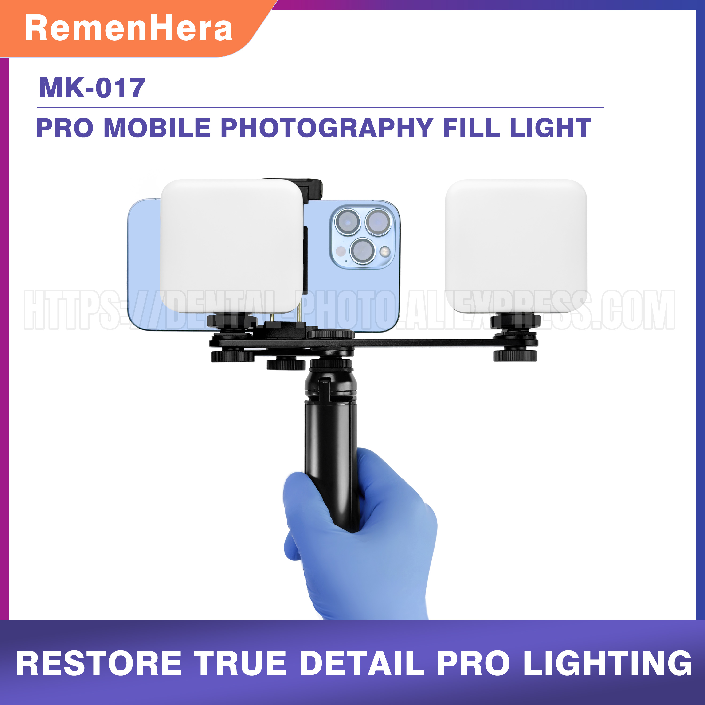 HERA LED-vullicht voor mobiele - Photography Mobile Lighting recensie en prijs