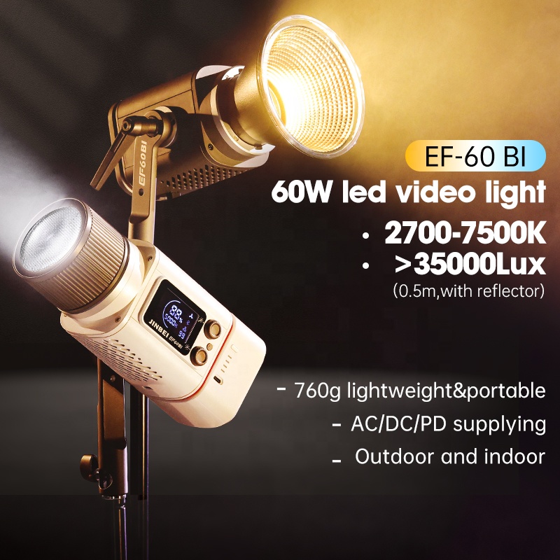 JINBEI EF-60BI 60w Fotografiev - Photography Lighting Handheld recensie en prijs